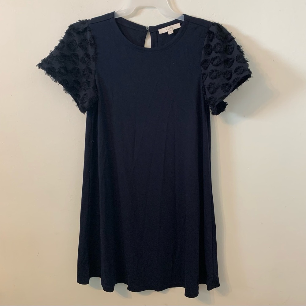 Loft Blue Shift Dress Size S